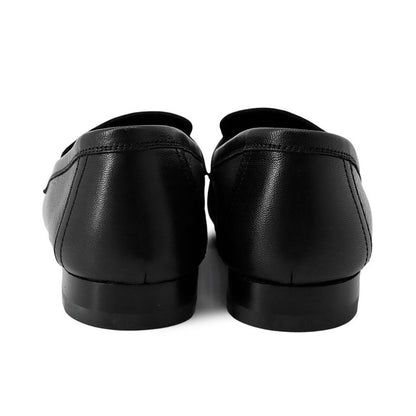 Hermes Moccasins Royale Leather 35.5 Shoes Black