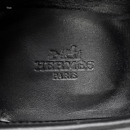 Hermes Moccasins Royale Leather 35.5 Shoes Black