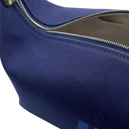 Hermes Pouch Bric-a-Brac PM Pavillon Marine Silver Canvas
