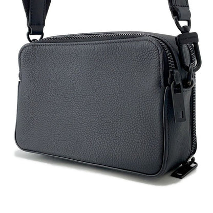Louis Vuitton Shoulder Bag Grain Calf Leather LV Aerogram Alpha Wearable Wallet Noir Black