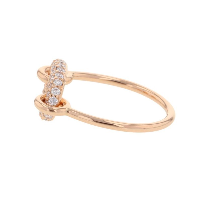 Hermes Ring Farandole Diamond Total 18K Pink Gold