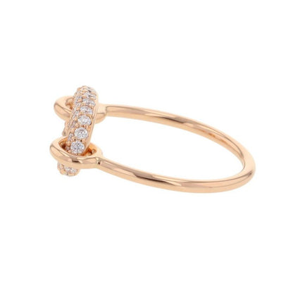 Hermes Ring Farandole Diamond Total 18K Pink Gold