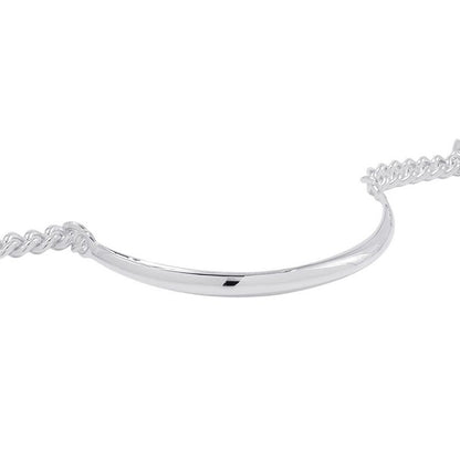Hermes Necklace Book le Inflexible Silver GM 42
