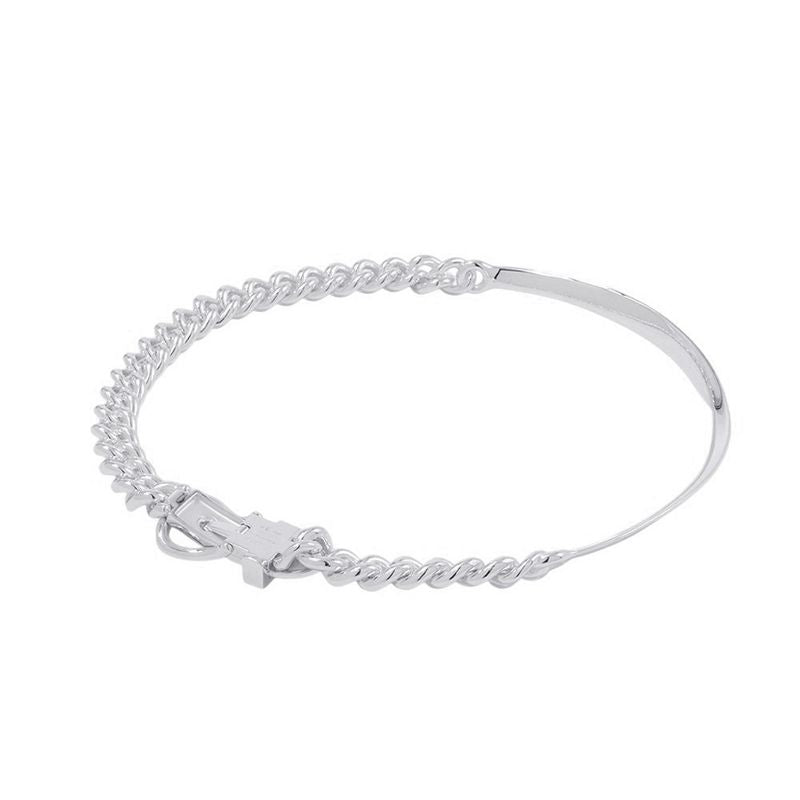 Hermes Necklace Book le Inflexible Silver GM 42