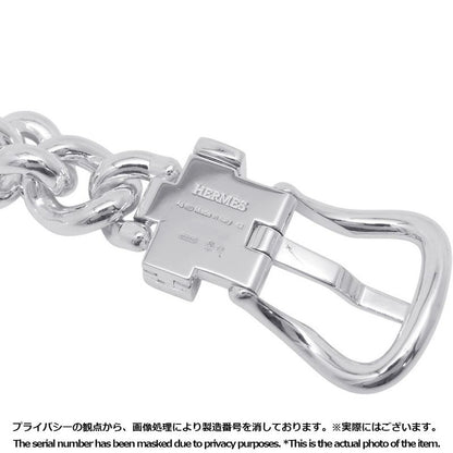 Hermes Necklace Book le Inflexible Silver GM 42