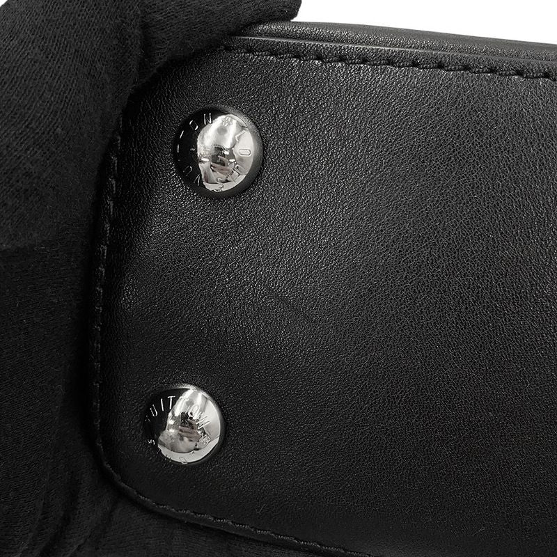 Louis Vuitton Handbag Smooth Scarf Leather Swarovski Capucines BB 2-Way Noir Black