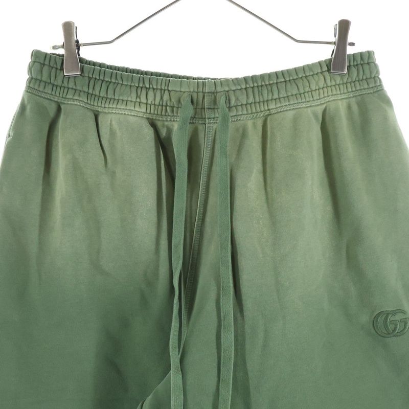 Gucci Degrede Sweatpant Fade Logo Embroidery Sweatpants Green