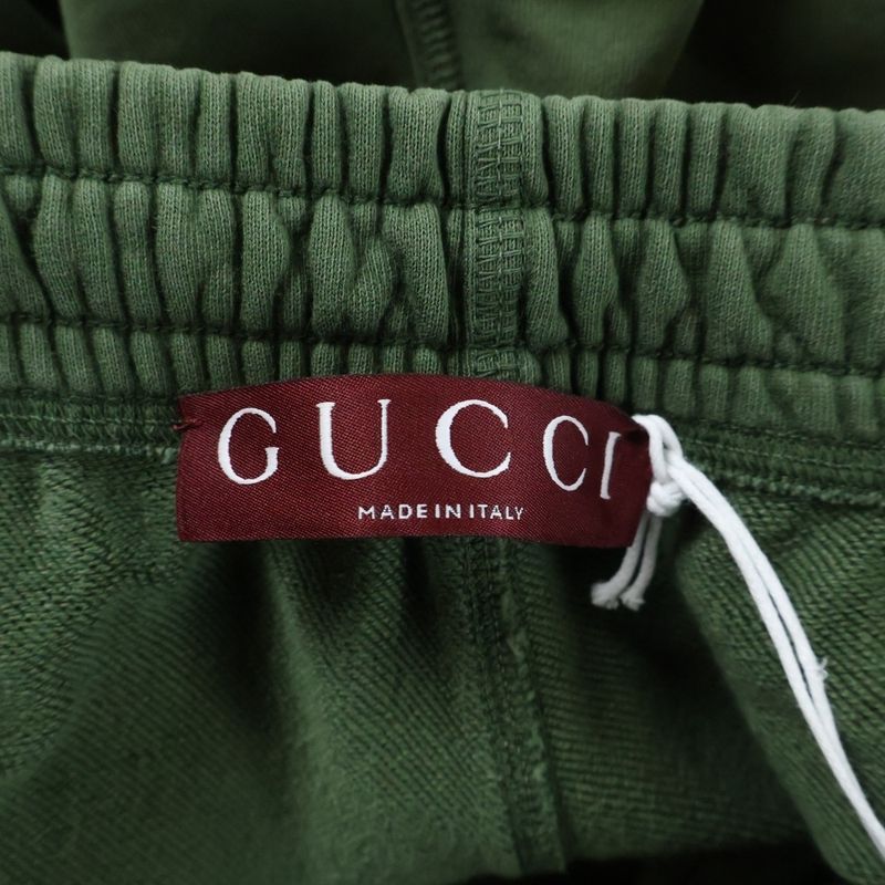 Gucci Degrede Sweatpant Fade Logo Embroidery Sweatpants Green