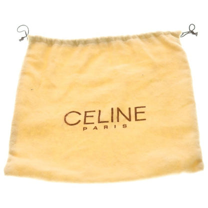 Celine Macadam Triomphe Leather Shoulder Bag Brown