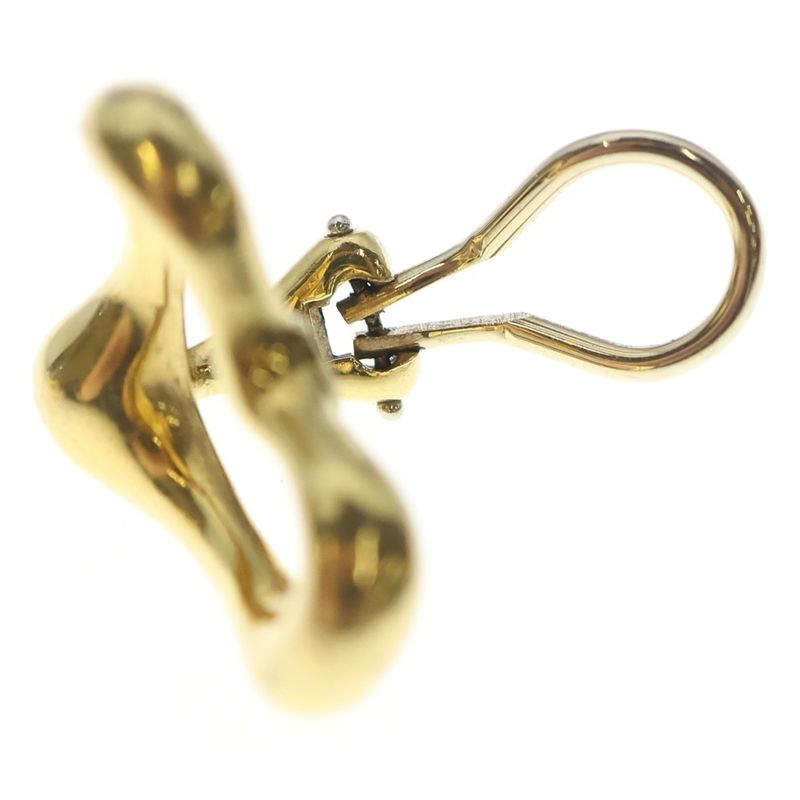 Tiffany & Co. Elsa Peretti Open Heart Earrings Yellow Gold