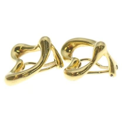 Tiffany & Co. Elsa Peretti Open Heart Earrings Yellow Gold