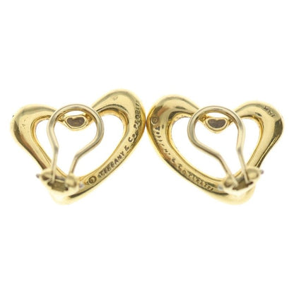 Tiffany & Co. Elsa Peretti Open Heart Earrings Yellow Gold