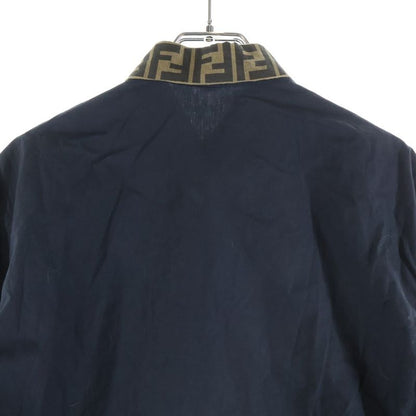 Fendi Zucca Silk Color Long Sleeve Shirt Black