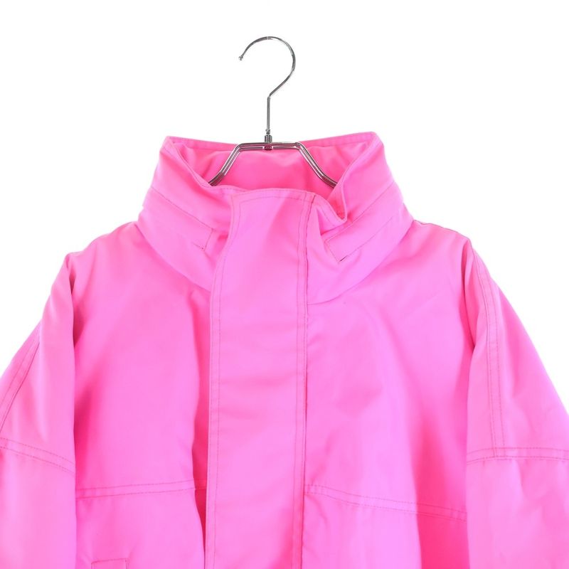 Balenciaga Nylon Pulled Nylon Patted Jacket Pink