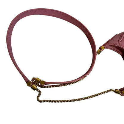 Bvlgari Micro Chain Shoulder Bag Snake Ellipse Pink