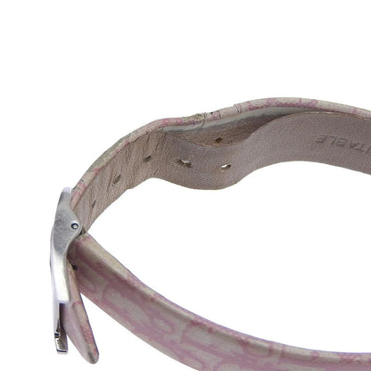Dior Christian Maris Stainless Steel Leather Quartz Analog