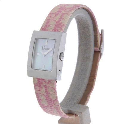 Dior Christian Maris Stainless Steel Leather Quartz Analog
