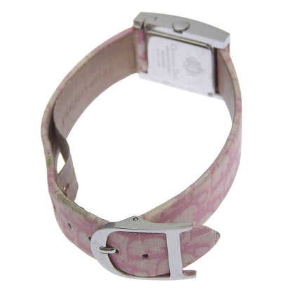 Dior Christian Maris Stainless Steel Leather Quartz Analog