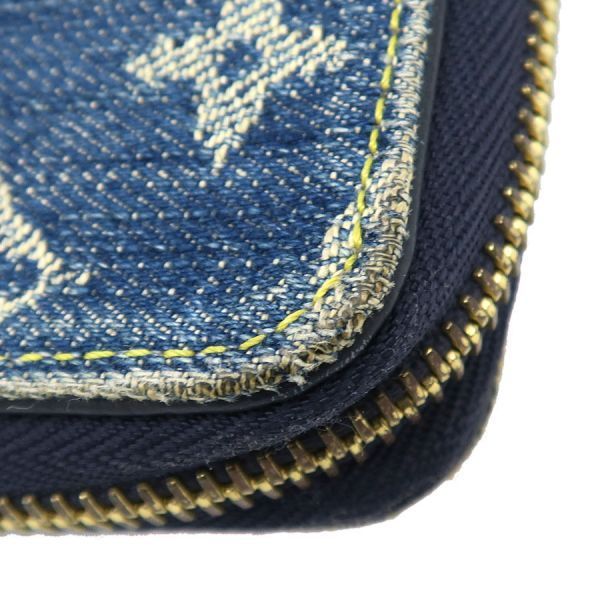 Louis Vuitton Monogram Denim Nigo Zippy Wallet Vertical