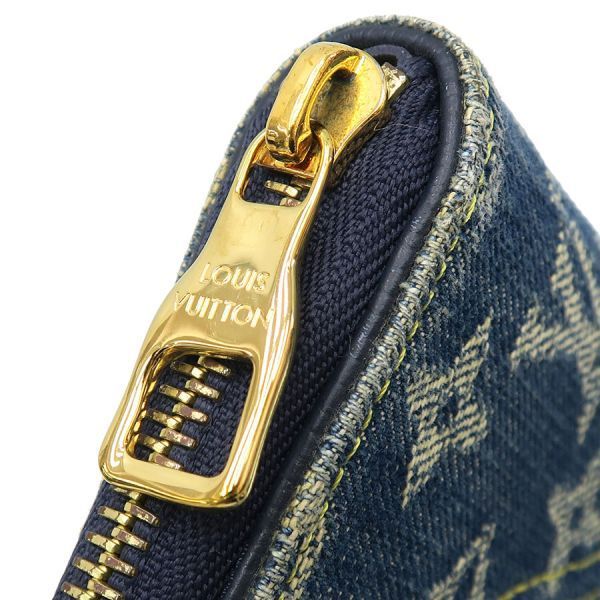 Louis Vuitton Monogram Denim Nigo Zippy Wallet Vertical
