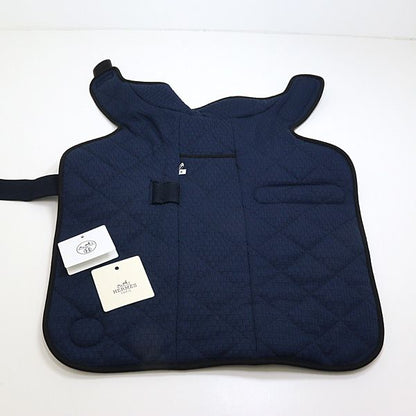 Hermes Quilted Coat for Dogs M Navys Rank