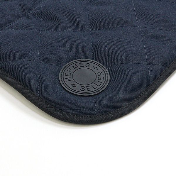 Hermes Quilted Coat for Dogs M Navys Rank