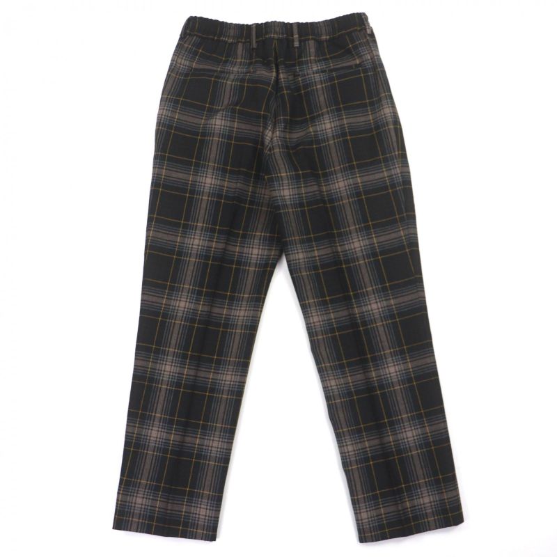 Fendi Made 100% Wool Tapered Checkered Slacks Pants Brown 48