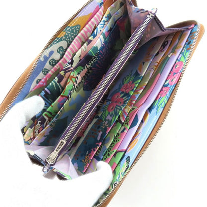 Hermes Azap Long Silk in Gold Veau Silver Round Zip Wallet