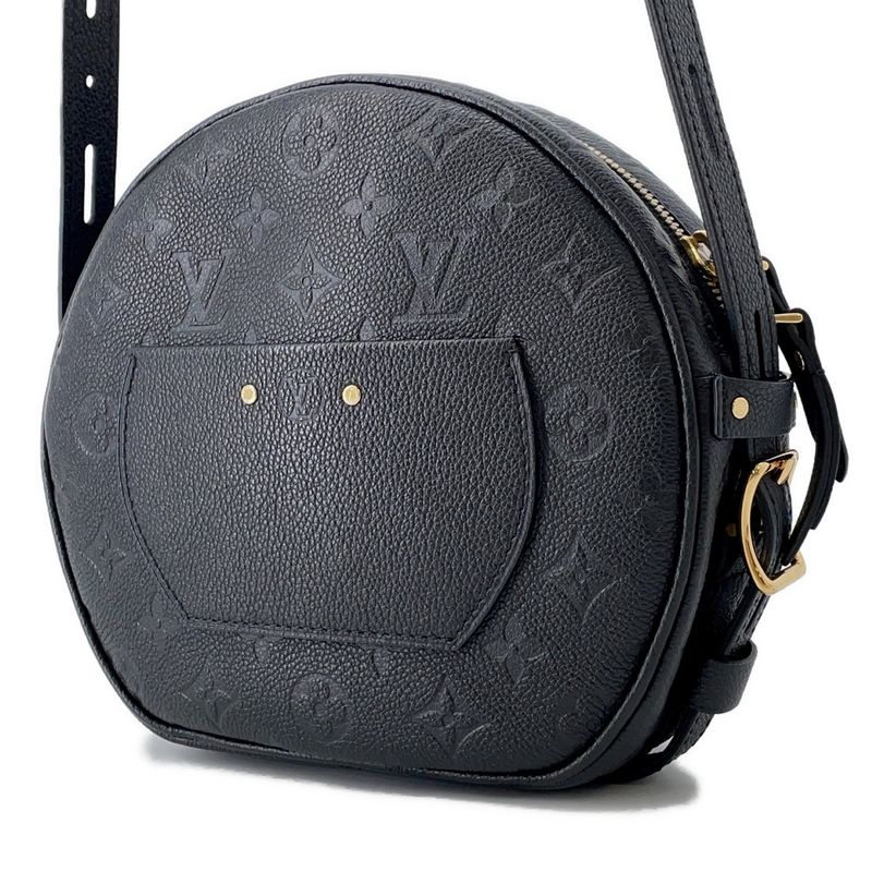 Louis Vuitton Shoulder Bag Monogram Empreinte Boite Chapeau Sple MM Noir Black