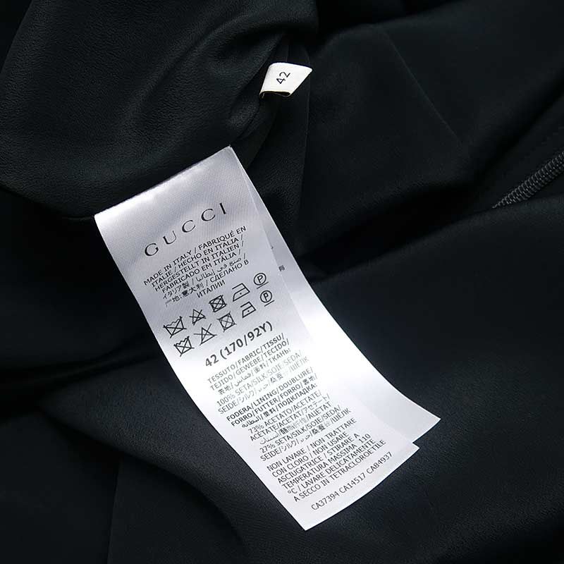 Gucci Hawaiian Set Suit Shirt Dress 40 42 Black