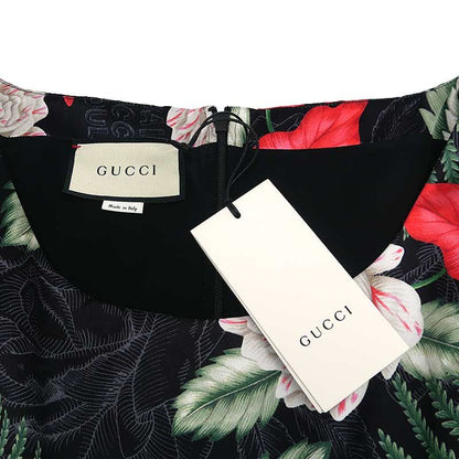 Gucci Hawaiian Set Suit Shirt Dress 40 42 Black