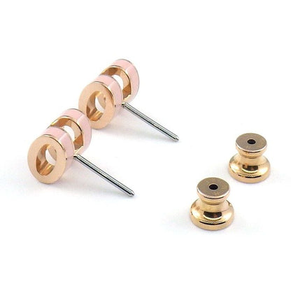 Hermes Earrings Pop Mini Pop Pink Rose Dragee Lacquer