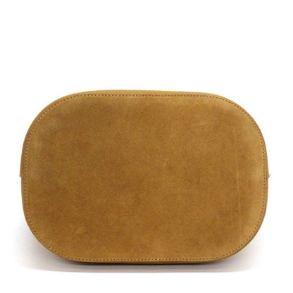 Celine Handbag Triomphe Bucket Louis Tobacco Suede Leather