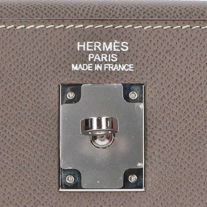 Hermes Kelly 35 Verso Veau Epsom Etoupe Inner Sewing