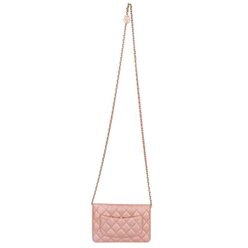 Chanel Quilted Lambskin Chain Wallet