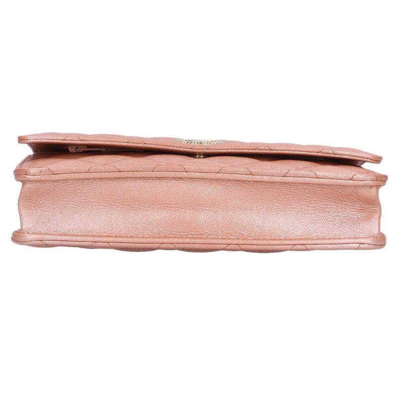 Chanel Quilted Lambskin Chain Wallet