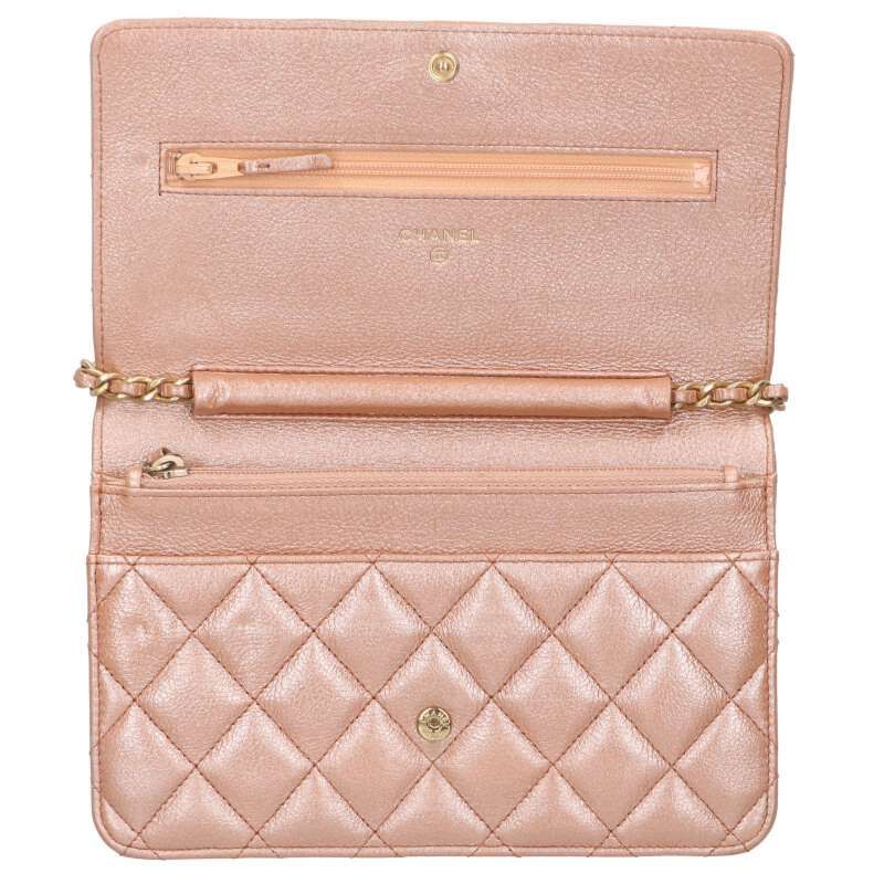 Chanel Quilted Lambskin Chain Wallet