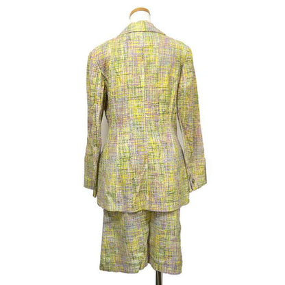 Chanel Tweed Suit Skirt 38 Yellow