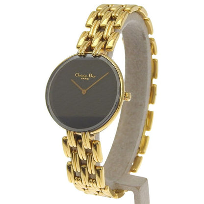 Dior Bakira 46 Gold Plated Quartz Analog Display Black Dial