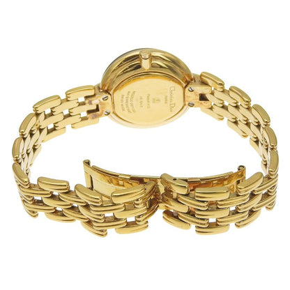 Dior Bakira 46 Gold Plated Quartz Analog Display Black Dial