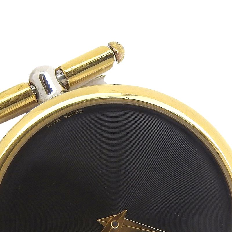 Dior Christian Stainless Steel Gold Plated Silver Quartz Analog