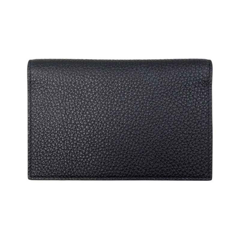 Prada Card Case Passport Calf Leather Triangle Logo