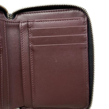Chanel Bifold Wallet Small Zip Wallet Quilted Caviar Leather CC Logo