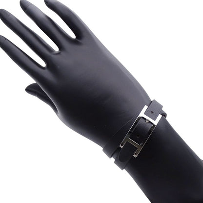 Hermes Bracelet Double Tour Black Brown Silver XS Reversible