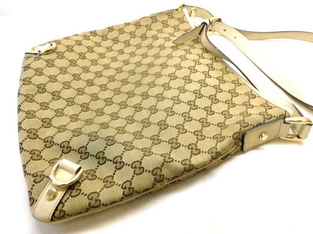 Gucci GG Canvas Shoulder Bag Beige