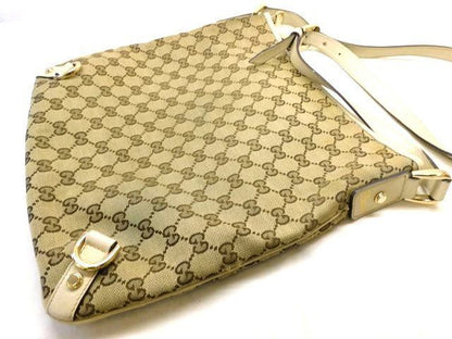 Gucci GG Canvas Shoulder Bag Beige