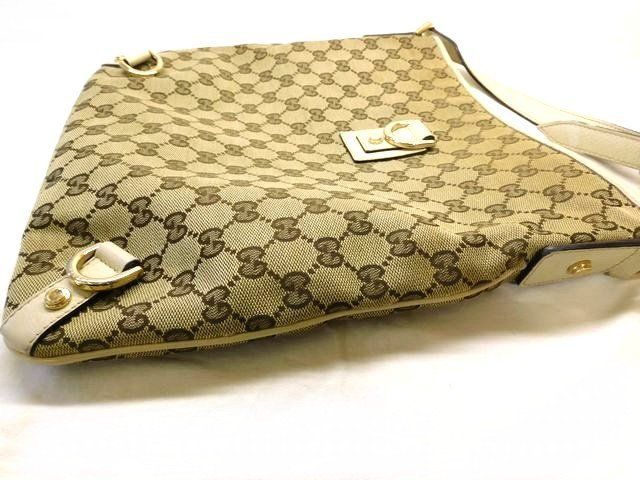 Gucci GG Canvas Shoulder Bag Beige