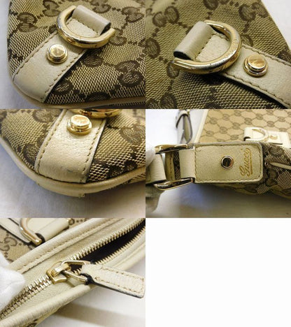 Gucci GG Canvas Shoulder Bag Beige