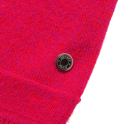 Hermes Knit 36 Button Decoration All Cashmere Sweater Short Sleeve