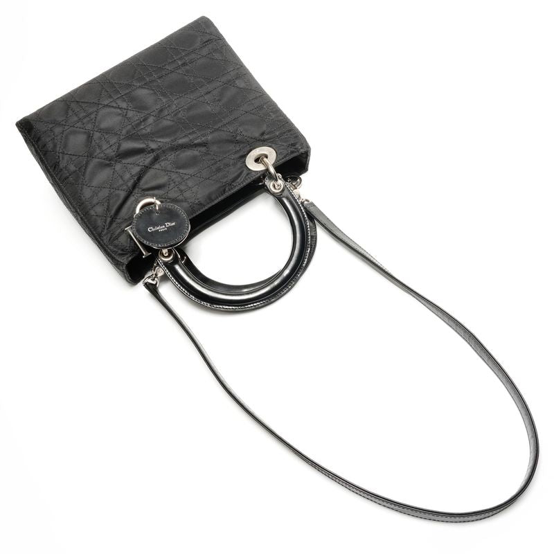 Dior Handbag Cannage Nylon 2-Way